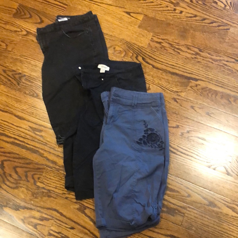 3 pack Bermuda pants style and co size 14